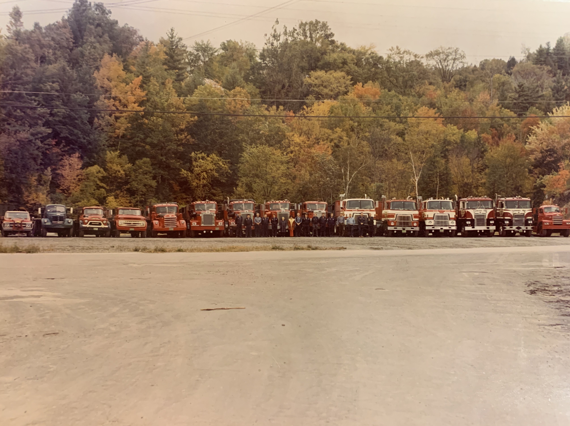 Wide historical Bellavance Trucking photo